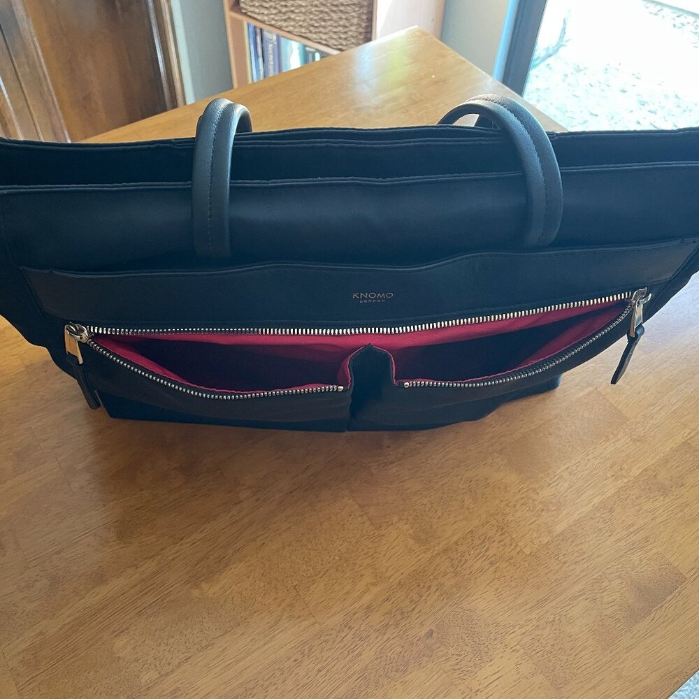 KNOMO London Grosvenor Place expandable laptop tote bag - Picture 5 of 16